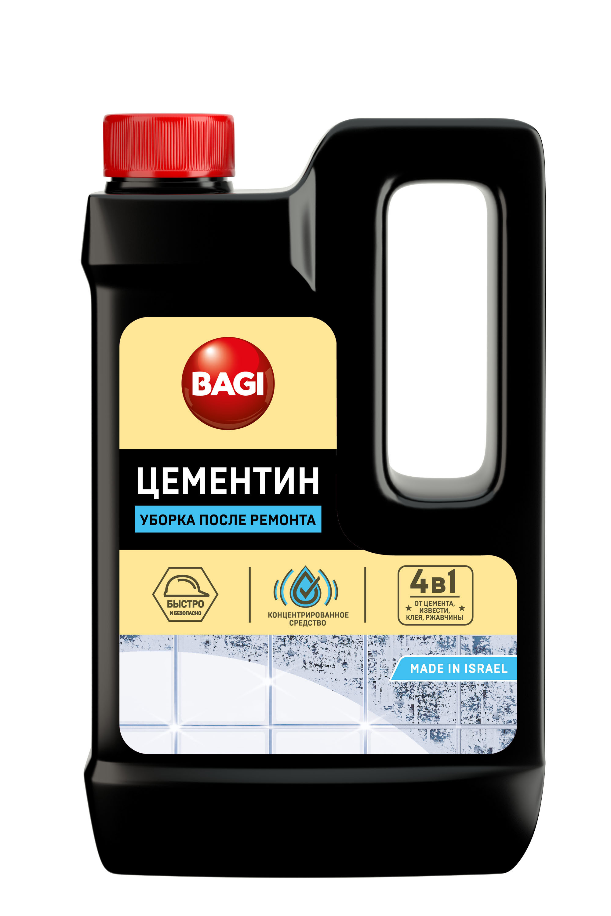 Жидкость для мытья полов Bagi Цементин 0.5 л ✳️ купить по цене 501 ₽/шт. в  Краснодаре с доставкой в интернет-магазине Леруа Мерлен