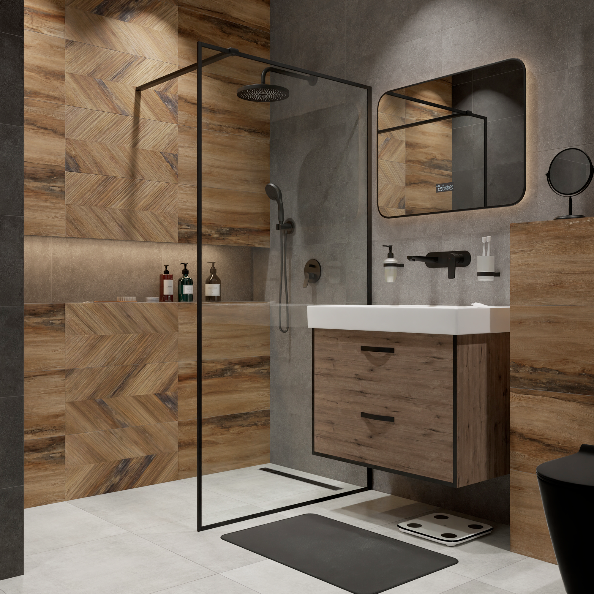 Дизайн ванной комнаты в современном стиле: фото лучших интерьеров на INMYROOM