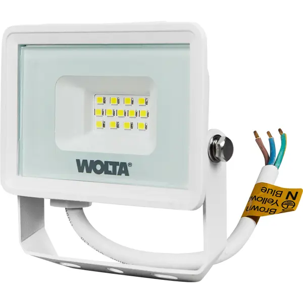 Прожектор светодиодный уличный SMD Wolta WFL-10W/08W 10 Вт 5700 К нейтральный белый свет прожектор светодиодный уличный wolta 30 вт 5700к ip65 нейтральный белый свет