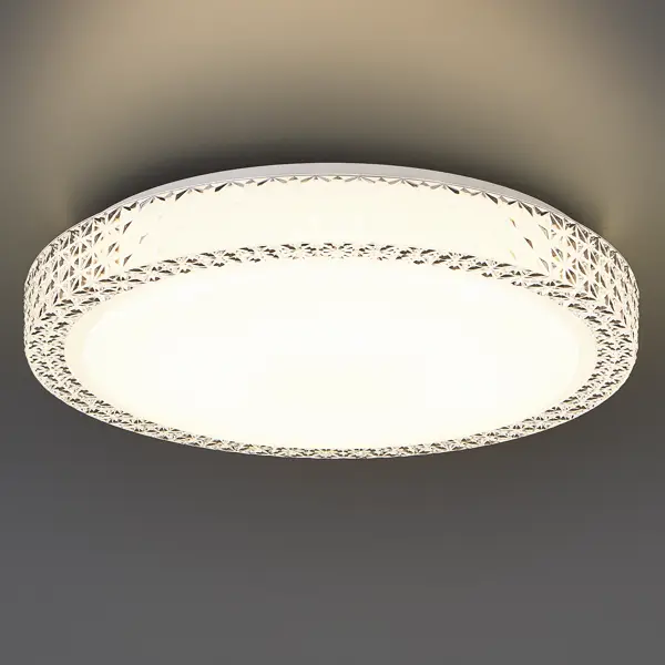фото Светильник настенно-потолочный светодиодный lumin arte saphir cll4830w 20 м² нейтральный белый цвет света цвет белый