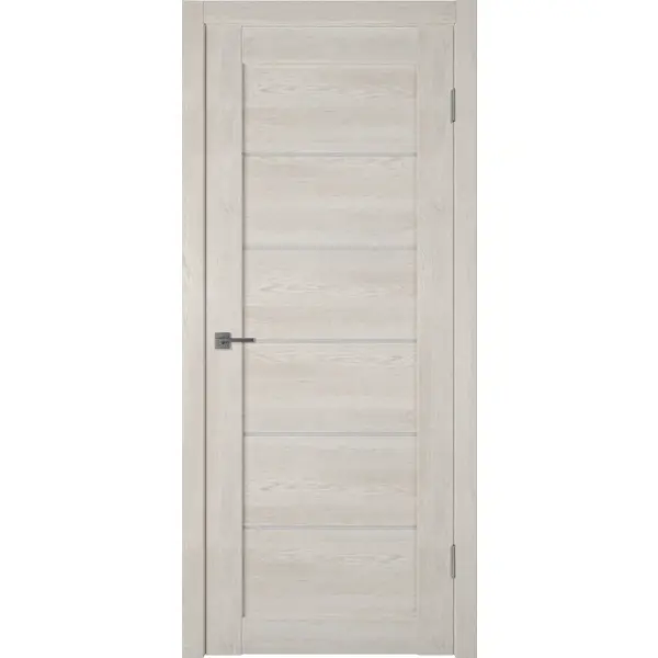 Дверь межкомнатная остекленная без замка и петель в комплекте Ситти 90x200 см финиш-бумага цвет дуб эдисон