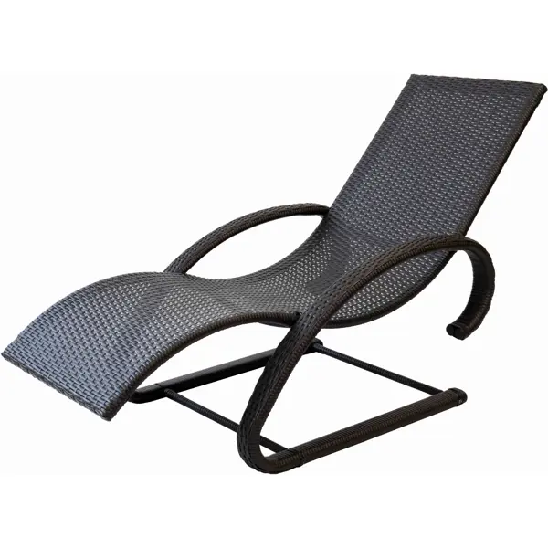 Шезлонг-качалка Ницца 155x73x86 см полиротанг коричневый кресло deco 70x80x65 см искусственный ротанг темно коричневый