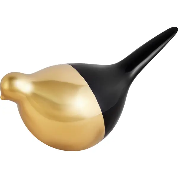 Фигура декоративная Птичка черно-золотая керамика 10.5 см фигура декоративная груша бело золотая керамика 19 см
