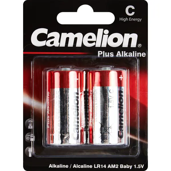 Батарейка алкалиновая Camelion Plus Alkaline LR14-BP2 2 шт. батарейка алкалиновая camelion plus alkaline lr03 bp2 aaa 2 шт