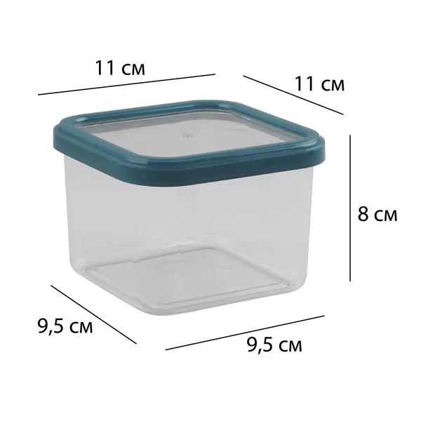 Контейнер для сыпучих продуктов Delinia 600 мл полистирол цвет прозрачно-зеленый шестисекционный контейнер для продуктов xiaomi jeko