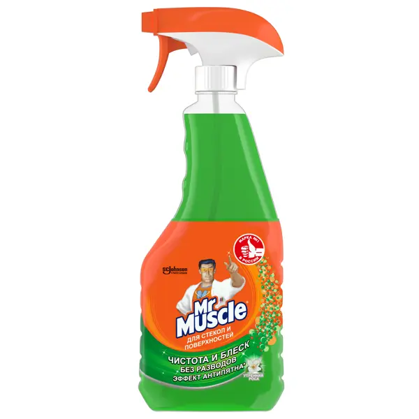 Средство для мытья стекол Мистер Мускул Утреняя Роса 530мл средство мистер мускул для мытья стекол 500 мл