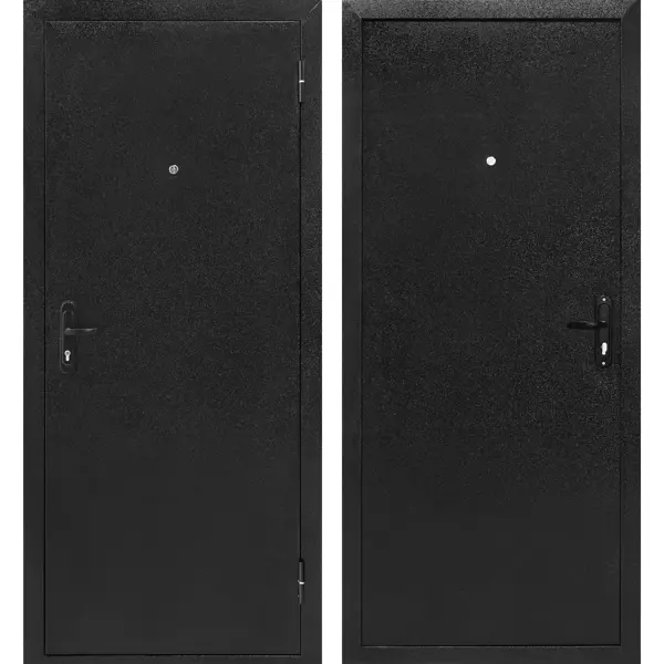 Дверь входная металлическая Форпост 52 86x205 см правая антик черный
