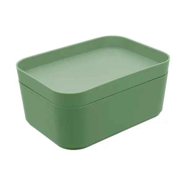 Органайзер для хранения Berossi 11x7x16 см 0.74 л пластик цвет зеленый органайзер для белья доляна leaves 2 ячейки 22×13×11 см зелёный