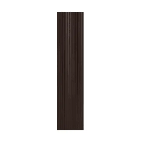 фото Террасная доска decking цвет темный орех 3000x150x24 мм двусторонняя вельвет/структура дерева 0.45 м² без бренда
