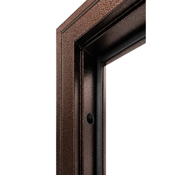 фото Дверь входная металлическая форпост 74 86x205 см правая антик коричневый