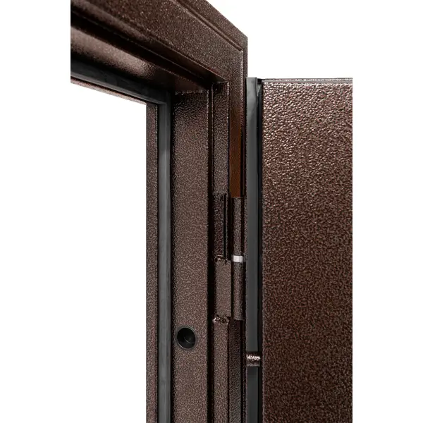 фото Дверь входная металлическая форпост 74 86x205 см левая антик коричневый