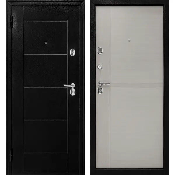 фото Дверь входная металлическая форпост 75 86x205 см левая бук серый