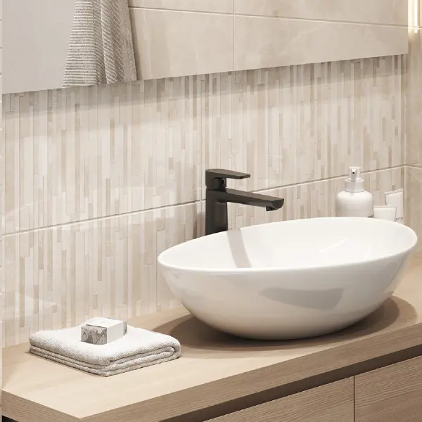 Плитка настенная Cersanit Milana 17357 29.8x59.8 см 1.425 м² глянцевая цвет бежевый 3 режима 2 стиля водосберегающий душ кухня универсальный вращающийся смеситель для воды смеситель сопло