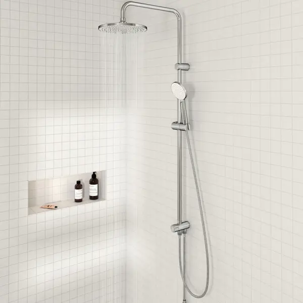 Душевая система верхний душ Essential Хр Sensea насадка для полива пластик с большим душем длинная