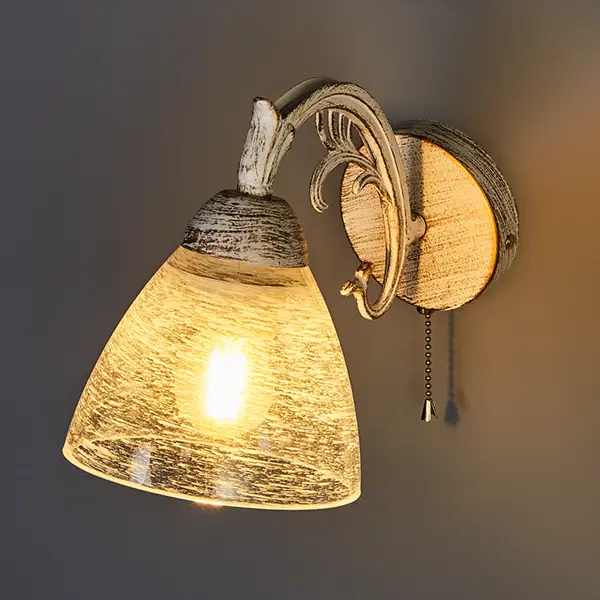 Настенный светильник De City Ариадна цвет белый/золото комплект садового дивана 10 шт поли ротанга