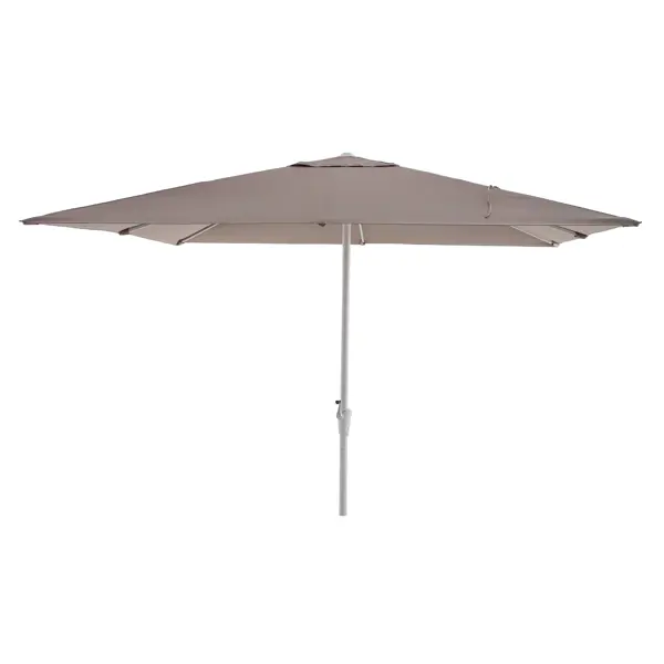 Зонт с центральной опорой Naterial Aurall 285х285 h271см, квадрат серо-коричневый зонт с боковой опорой naterial aura 281x386 h275 см прямоугольный темно серый