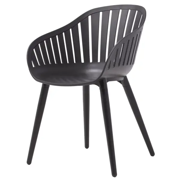 Кресло садовое Naterial Idunn 54.8x54.4x79.8 см алюминий цвет черный стойка для сиденья на баллон надувной лодки пвх алюминий 050204t