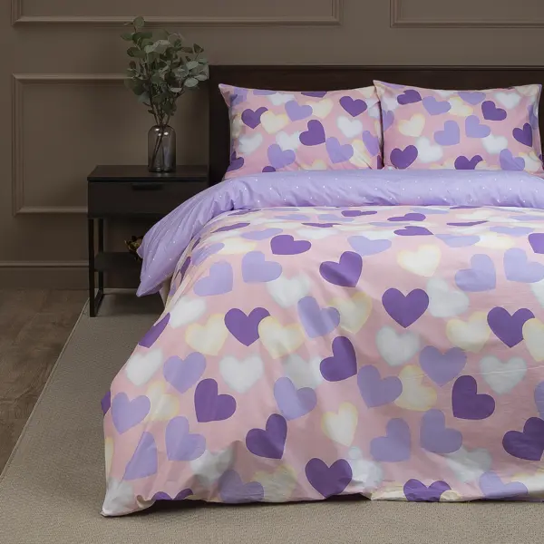 Комплект постельного белья Amore Mio Ваниль полутораспальный сатин разноцветный комплект в кроватку amarobaby premium элит розовый 18 предметов