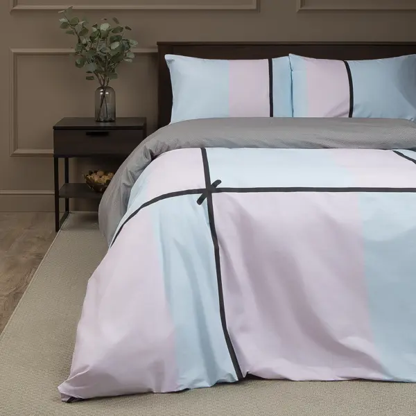 Комплект постельного белья Amore Mio Альба полутораспальный сатин разноцветный комплект в кроватку amarobaby premium элит розовый 18 предметов