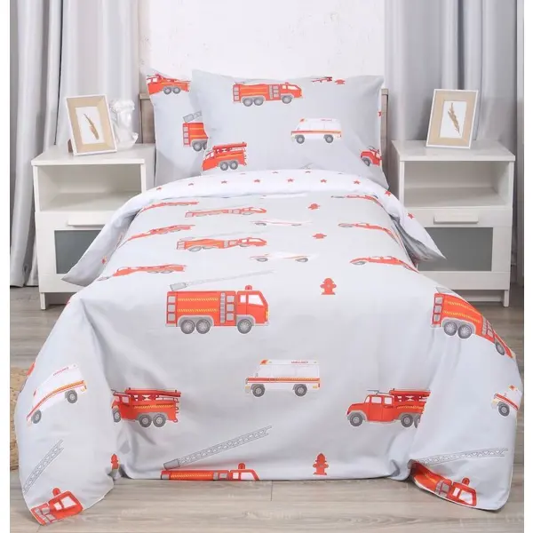 Комплект постельного белья Mona Liza Firefighter полутораспальный сатин белый утюг lumme lu 1129 белый оранжевый