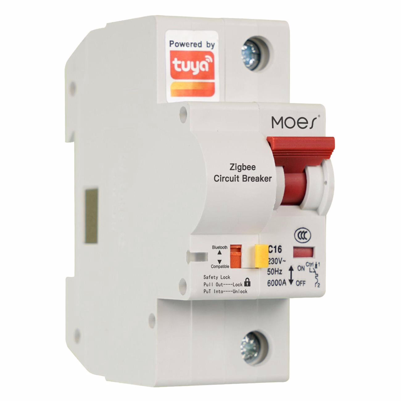 Автоматический выключатель Moes Zigbee Circuit Breaker 1P C16 А 2 кА  ZCB-SC-1P16 ✳️ купить по цене 4990 ₽/шт. в Кирове с доставкой в  интернет-магазине Леруа Мерлен