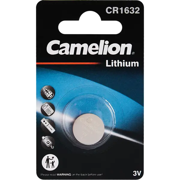 Батарейка литиевая Camelion CR1632-BP1 1 шт. батарейка литиевая camelion cr2450 bp1 1 шт