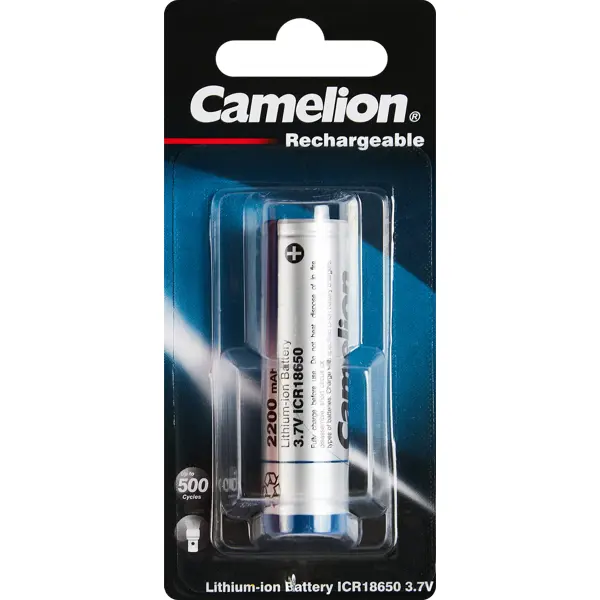 Батарейка литий-ионная Camelion ICR18650 лампа светодиодная gauss a60 e27 8 вт груша 490 лм белый свет с литий ионным аккумулятором