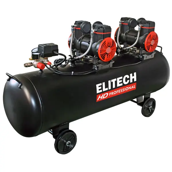 Компрессор поршневой Elitech ACF 500-120S, 120 л 500 л/мин компрессор безмасляный elitech acf 500 120s 204541