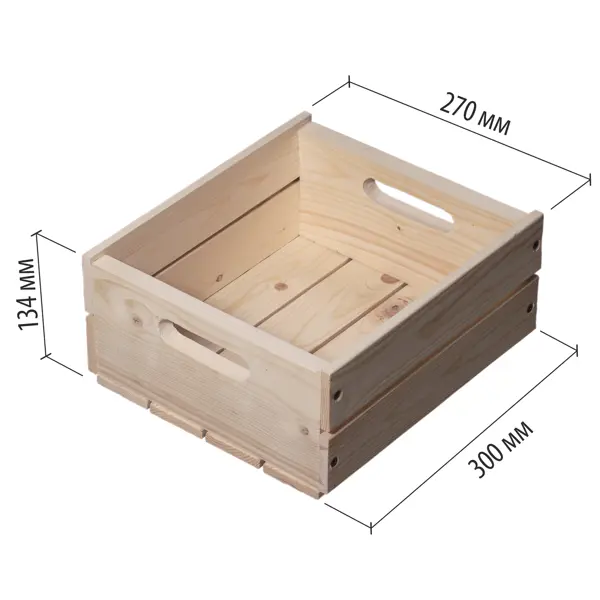 Ящик для хранения 27x13x30 см дерево цвет бежевый ящик для хранения мелочей 420х170х100 мм белый ni2417