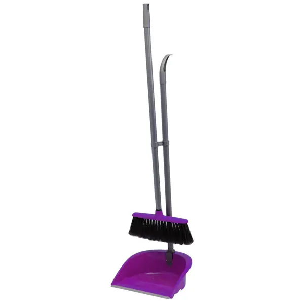 Набор для уборки Ленивка Люкс цвет фиолетовый набор для уборки совок для мусора щетка фуксия марья искусница hd5005 tif pink 213c