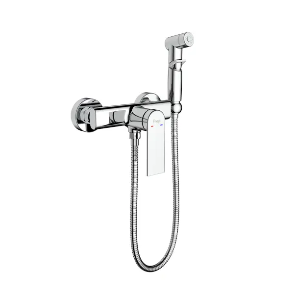 Гигиенический душ Frap Arne F20204, набор со смесителем, цвет хром гигиенический душ со смесителем aquanet
