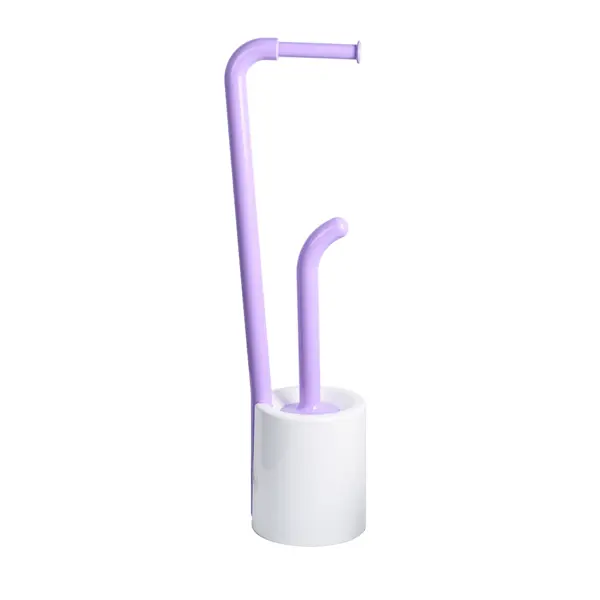 Стойка для ёршика и туалетной бумаги Fixsen Wendy FX-7032-49 69 см пластик цвет фиолетовый