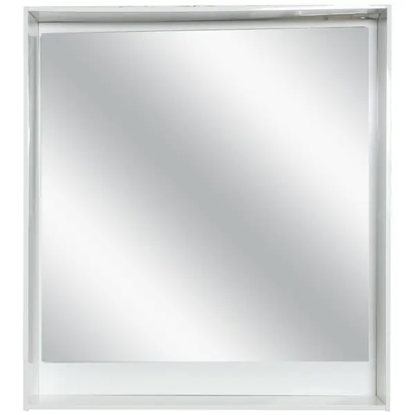 Зеркало для ванной Aquanet Мокка с подсветкой 58x83 см цвет белый глянец панель боковая aquanet palma 60 l белый глянец 00176937