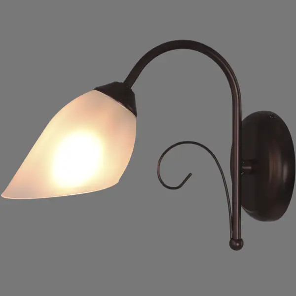 Настенный светильник бра Vitaluce Брауни 1 лампа 3м² Е14 цвет коричневый матовый люстра подвесная vitaluce рига 8 ламп 24м² е14 коричневый