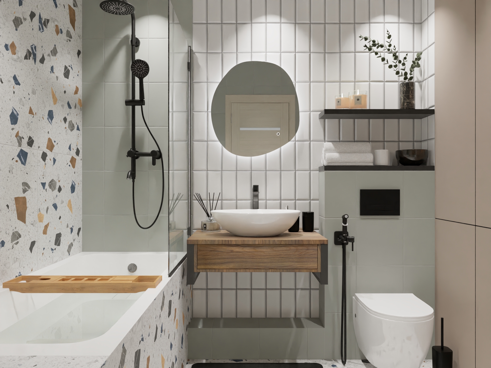 Дизайн маленькой ванной с туалетом: идеи обустройства и примеры проектов (100 фото)