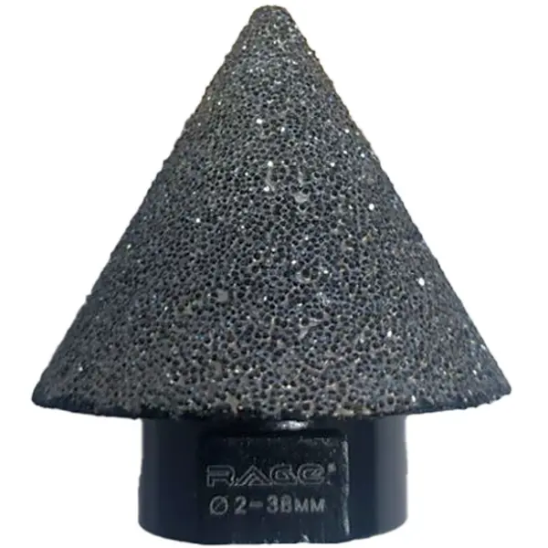 Фреза алмазная конусная Rage 559600 2-38 мм, хвостовик M14 алмазная фреза для шлифмашин кристалл