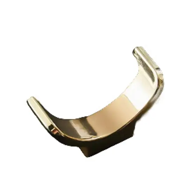 Мебельный крючок N00-N00-KG 10 см ЦАМ цвет золото двухрожковый крючок мебельный cappio