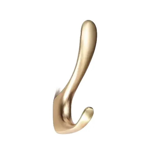 Мебельный крючок N00-N00-KG 10 см ЦАМ цвет золото крючок мебельный cappio branch однорожковый матовое золото