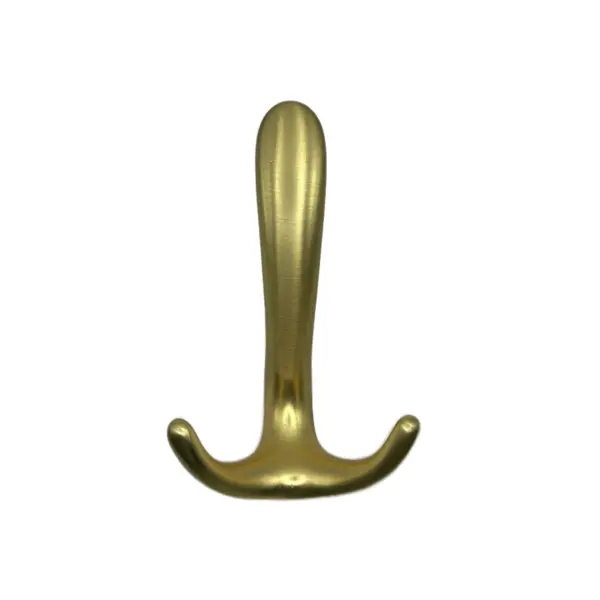 Мебельный крючок N00-N00-KG 20 см ЦАМ цвет золото крючок мебельный cappio branch однорожковый матовое золото