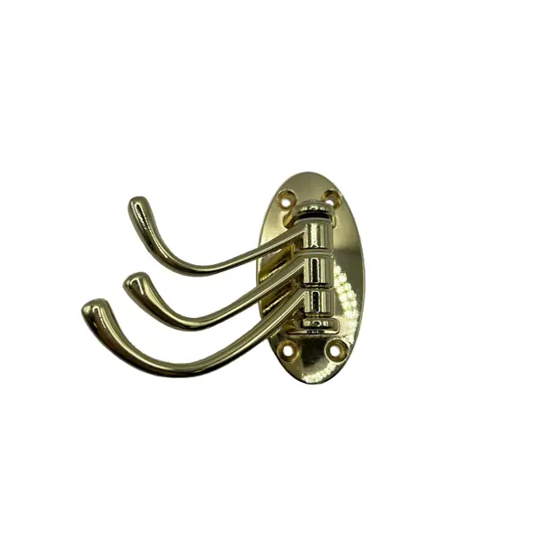 Мебельный крючок N00-N00-KG 10 см ЦАМ цвет золото крючок мебельный однорожковый старинная медь 1 шт