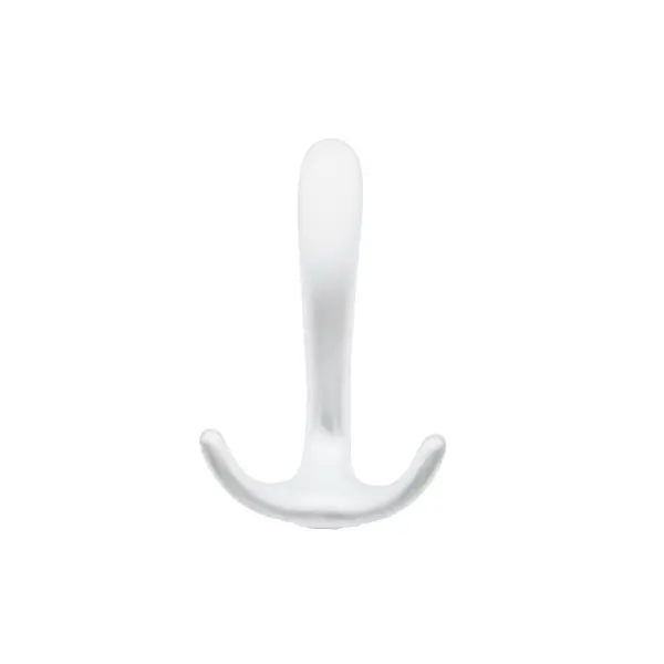 Мебельный крючок N00-N00-MW 20 см ЦАМ цвет белый дюбель мебельный 6 мм пластмасс белый 4 шт