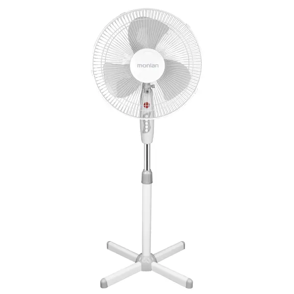 Вентилятор напольный Monlan MF-50TWG 50 Вт цвет белый/серый вентилятор напольный dreamfan simple 90 белый