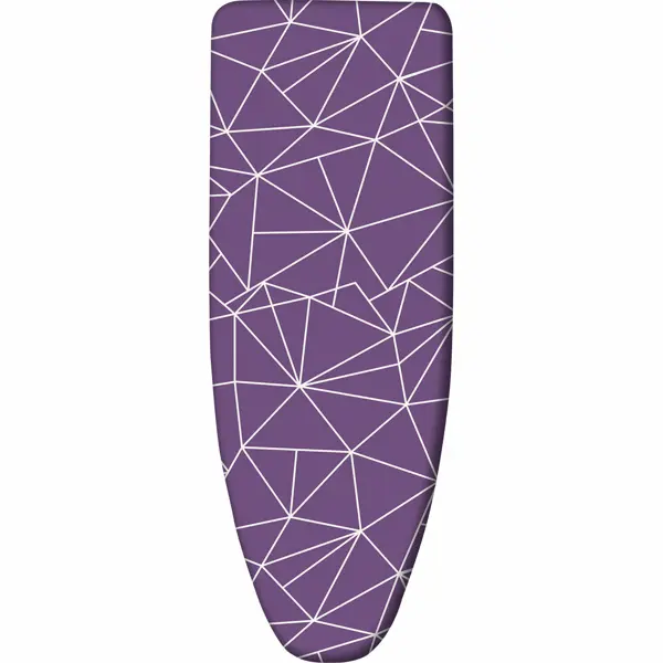 Чехол для гладильной доски Nika ЧПД2/2 130x52 см поролон цвет фиолетовый с линиями на сливовом универсальный чехол для гладильной доски nika