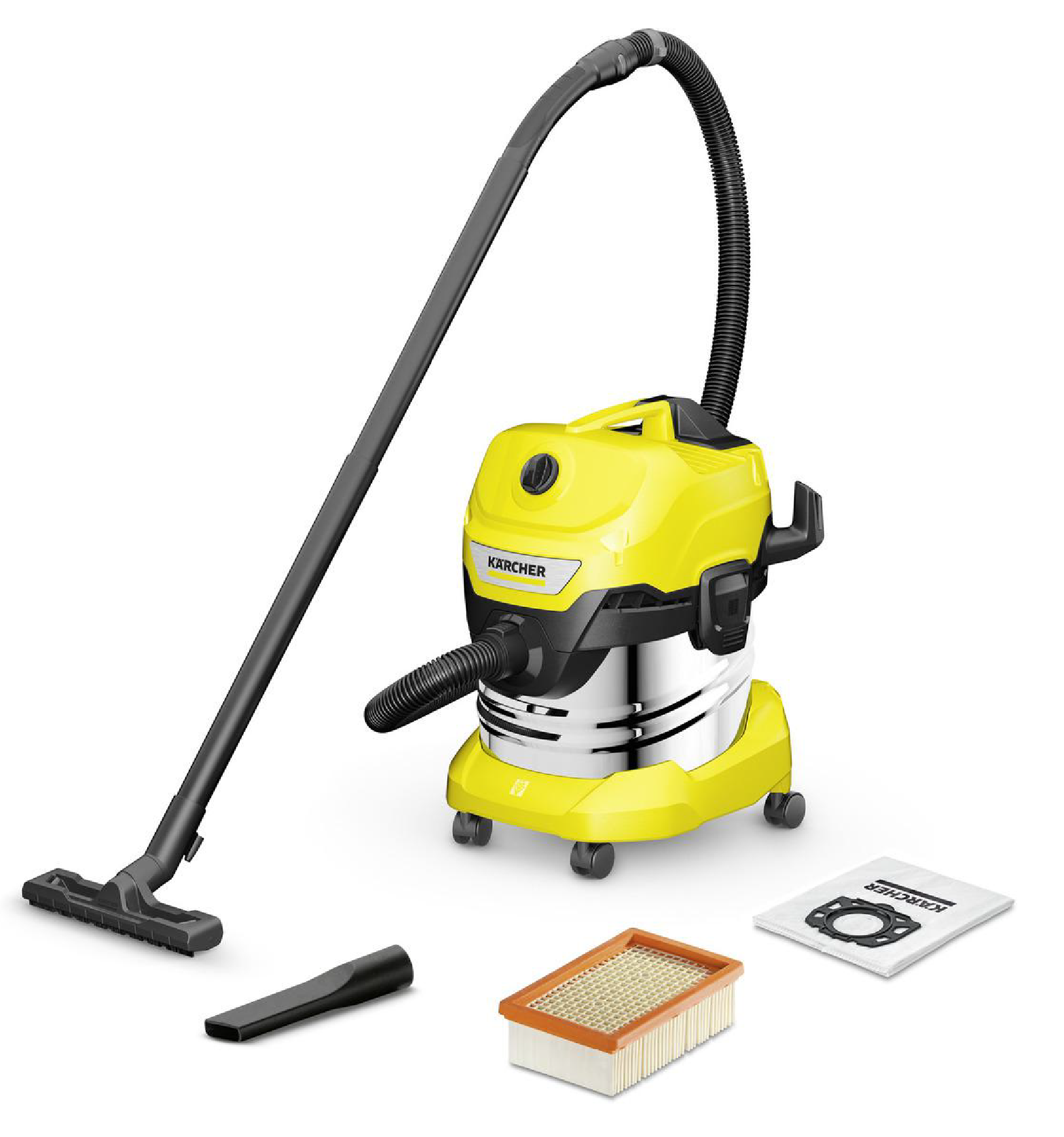 Пылесос строительный Karcher WD 4 S V-20/5/22, 1000 Вт, 20 л ✳️ купить по  цене 17490 ₽/шт. в Челябинске с доставкой в интернет-магазине Леруа Мерлен