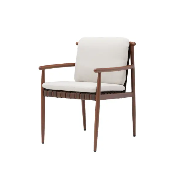 Кресло садовое Naterial Retro 60x66x82.5 см алюминий цвет бежево-коричневый 2 шт. кофейный стол naterial retro прямоугольный 110x60 см коричневый