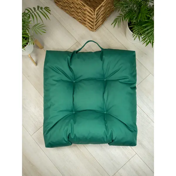 фото Сидушка для пикника linen way 50x50 см цвет зеленый