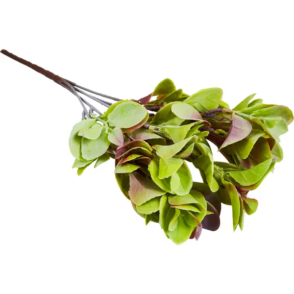 Искусственное растение Букет Кротон 33x18 см пластик цвет зеленый