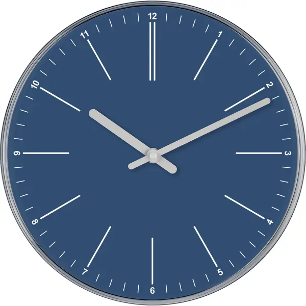 Часы настенные Troykatime круглые пластик цвет синий бесшумные ø30 см часы настенные troykatime зелёные листья ø30 см