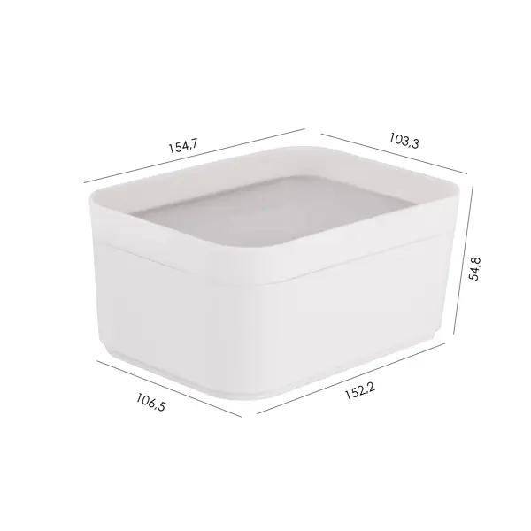 Органайзер для хранения 15.92x11.34x7.23 см полипропилен платина органайзер для хранения на стиральную машину ambesonne