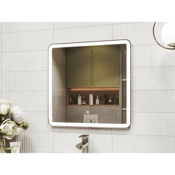 Зеркало для ванной Vigo Bora Classic Led с подсветкой 60 см настенный светильник mantra bora bora c0105